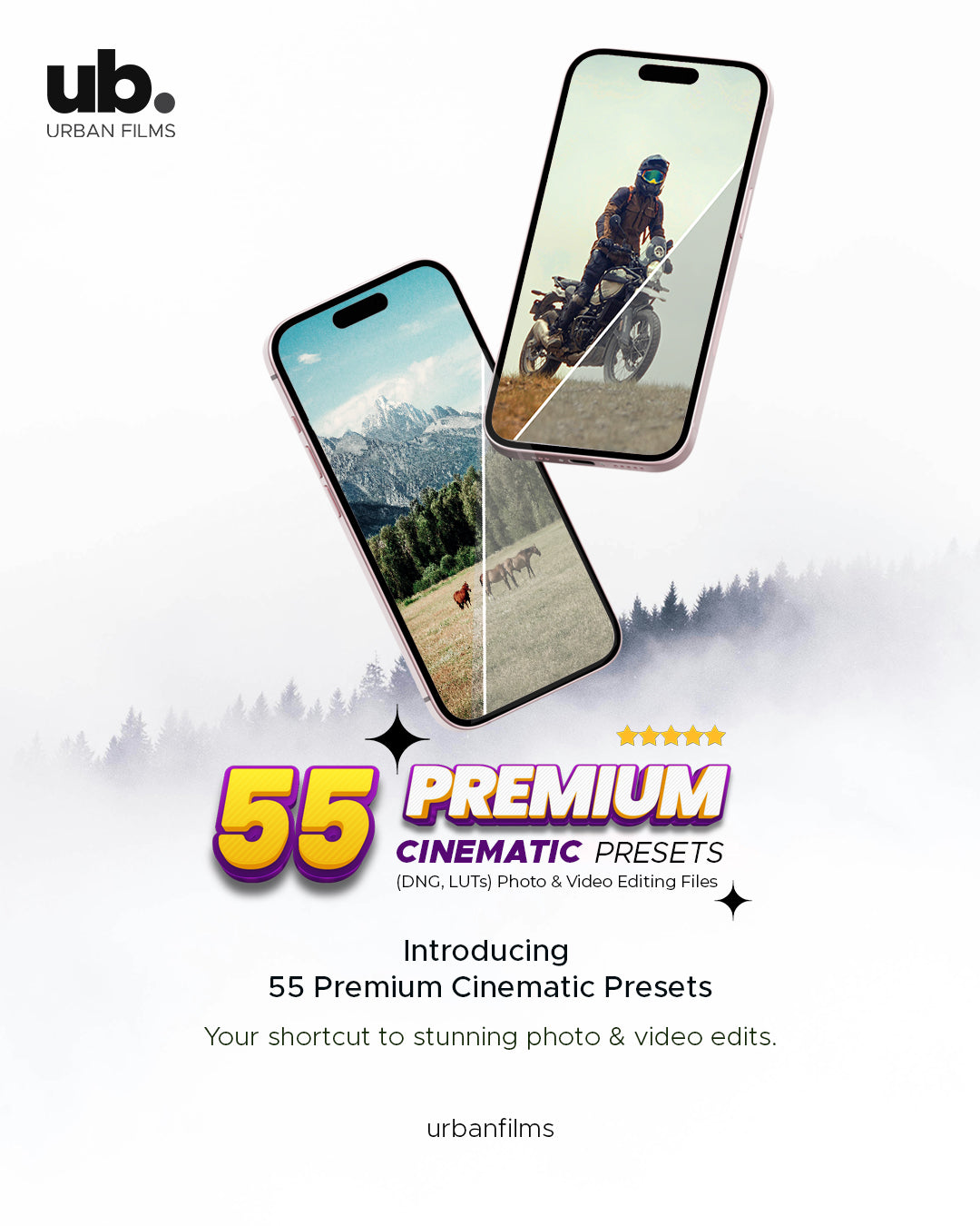 55 Premium Editing Presets