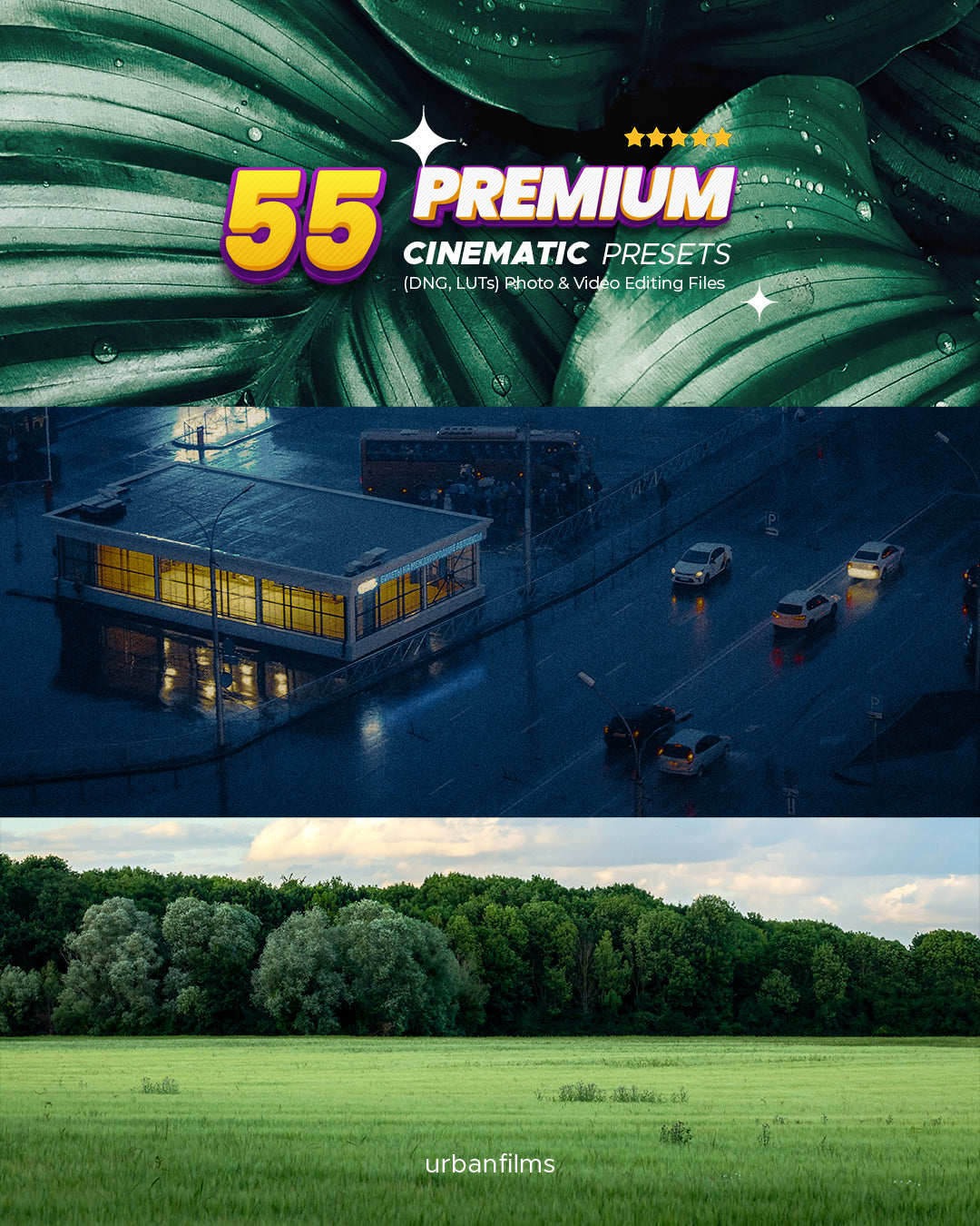 55 Premium Editing Presets